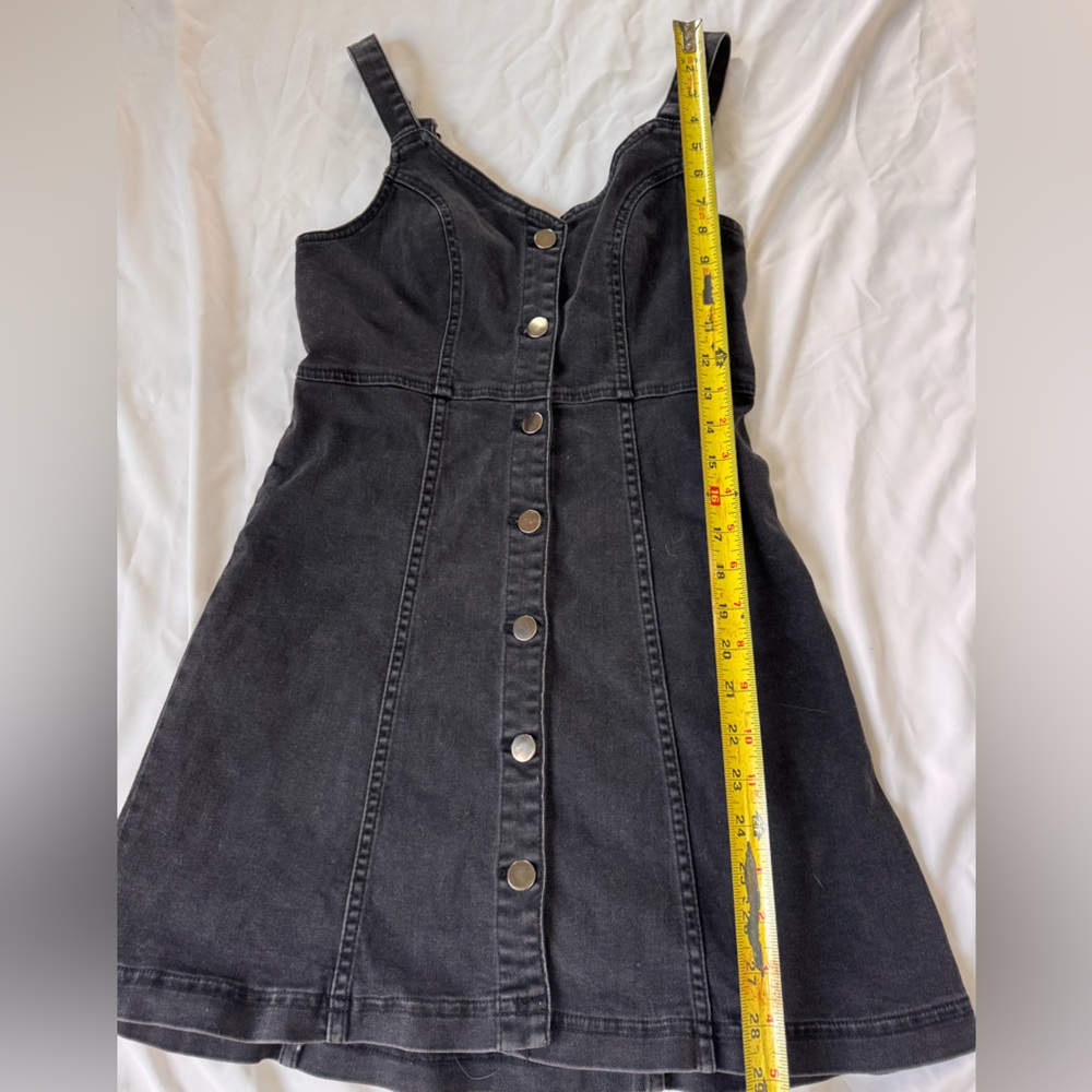 BDG Black Denim Mini Dress - Picture 3 of 6